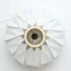White lamp designed by L. Schioler for Hoyrup Denmark 1970