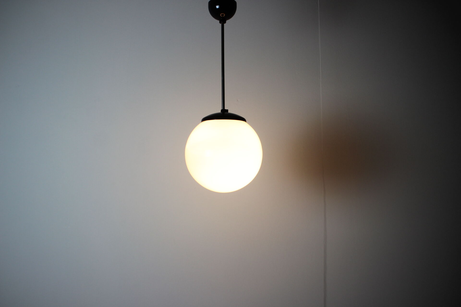 1950's, glass & bakelite pendant, Czechoslovakia