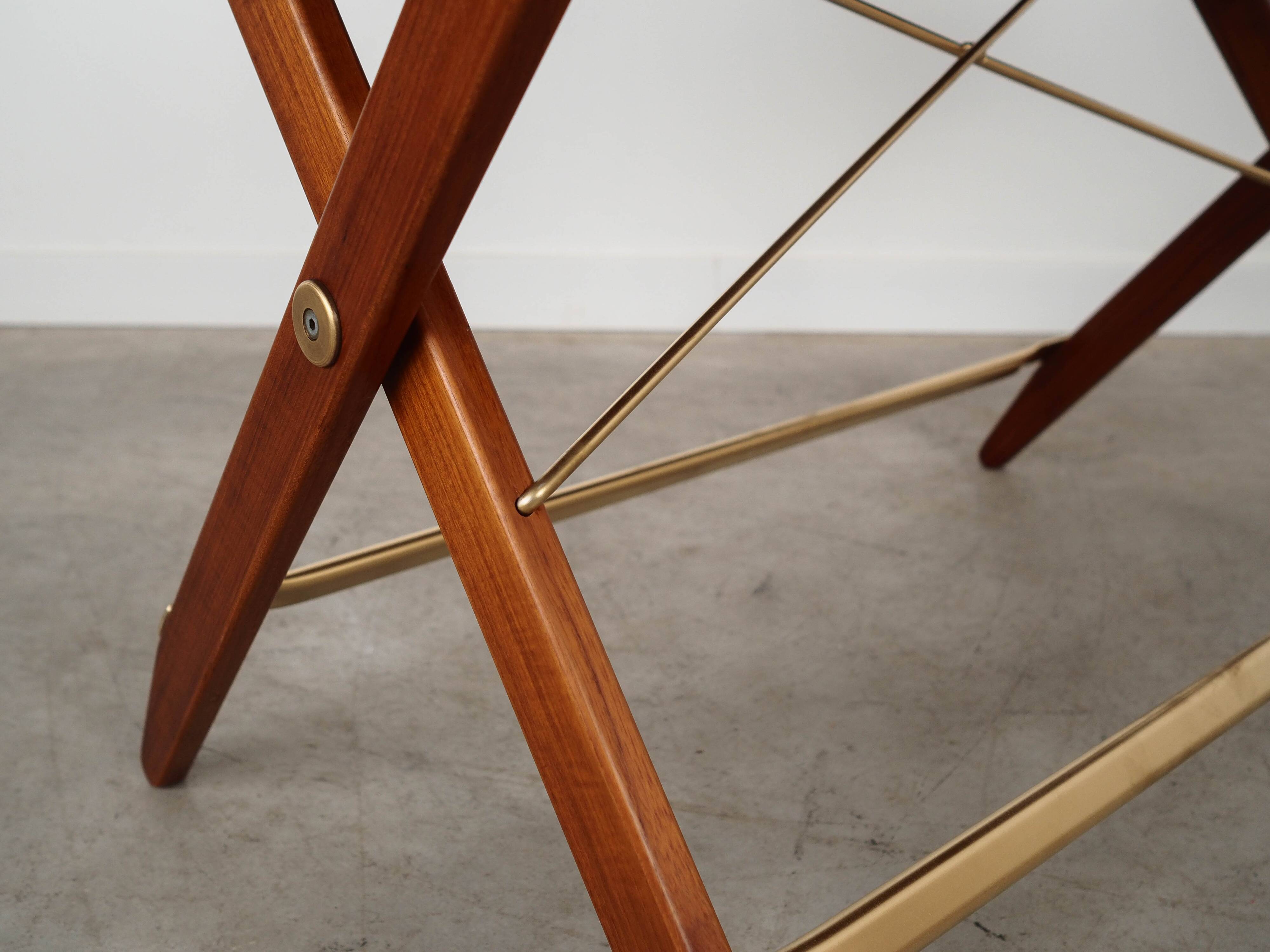 Folding teak table, Danish design, 1970s, made in Denmark