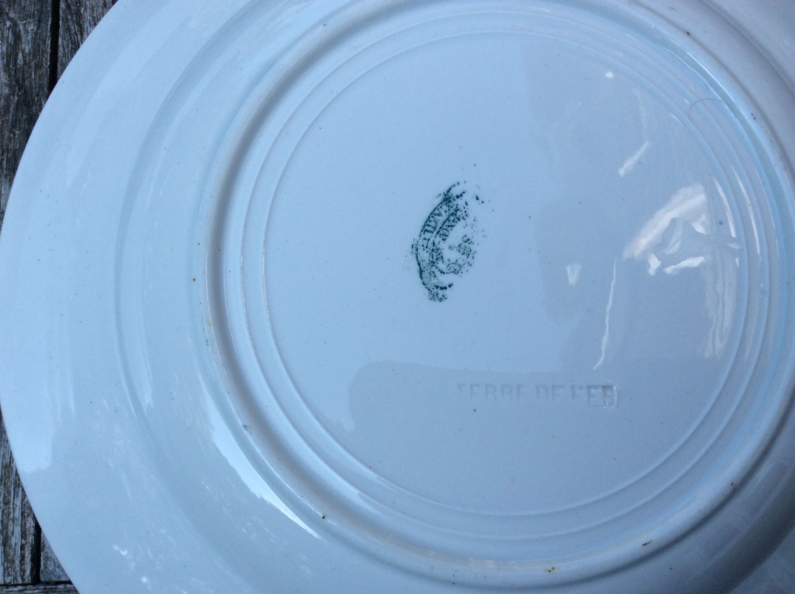 Series 6 tablespoons Plate Iron Earth