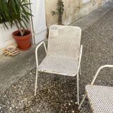 4 fauteuils de jardin style Matégot