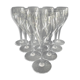 Set of 10 white wine glasses in Baccarat crystal model Saint Rémy