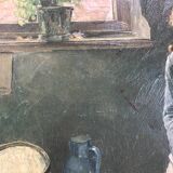 Reproduction of Fritz von Uhde's cat reader