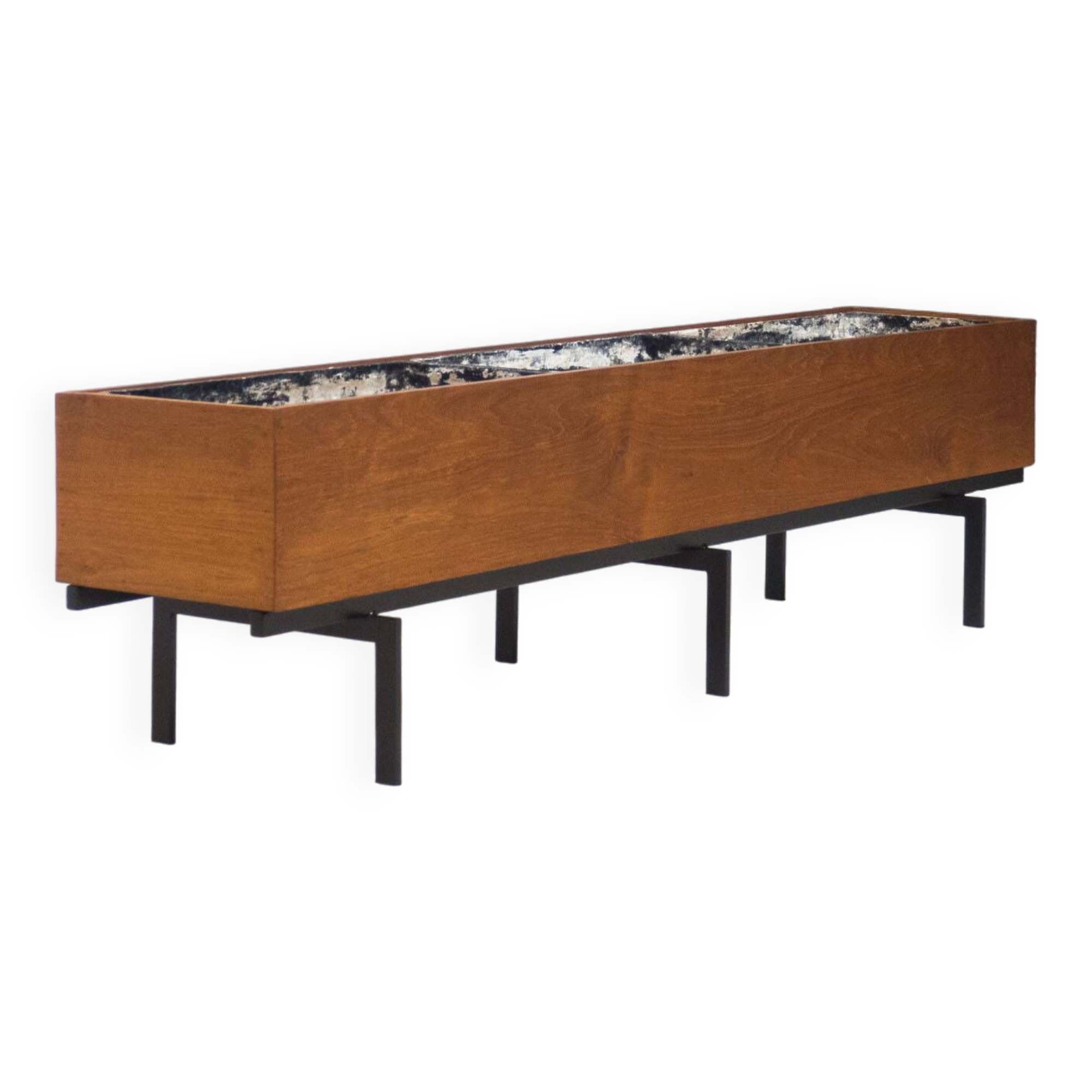 Vintage extra large teak planter