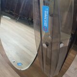Miroir de salle de bain vintage en acier