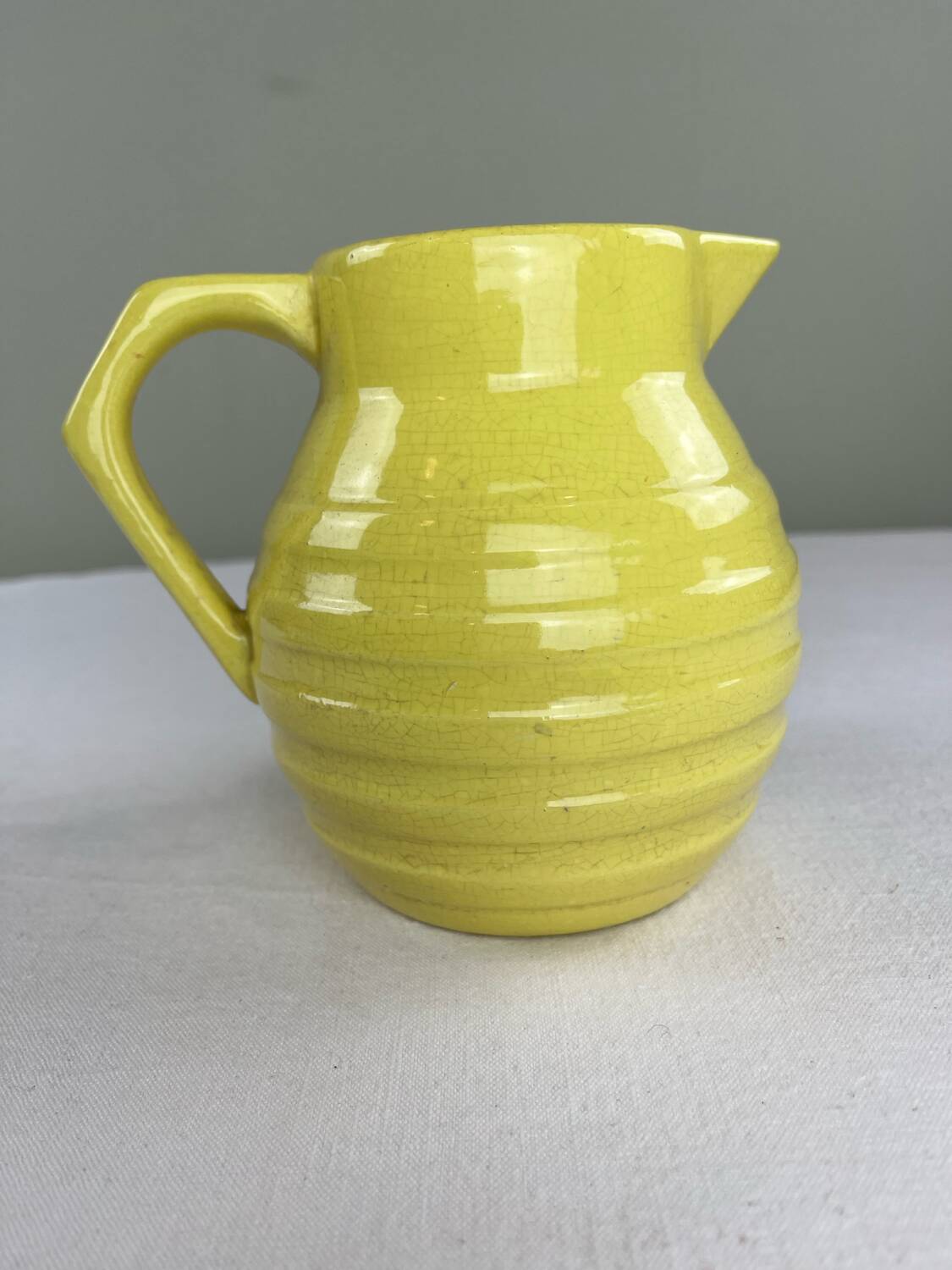 Old yellow carafe