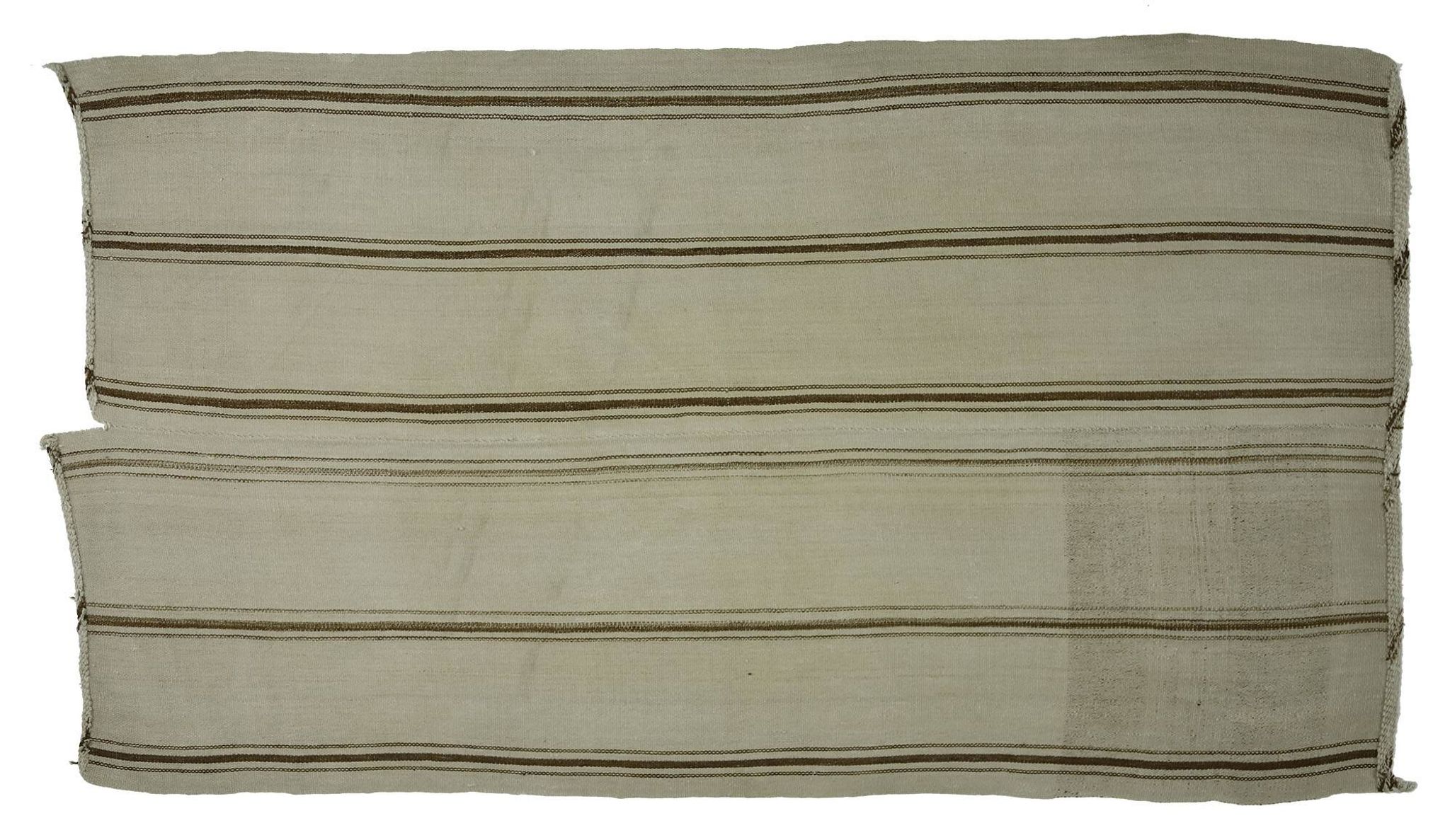 Turkish Kilim Konya Vintage 166x268 cm Beige Minimalist Stripes