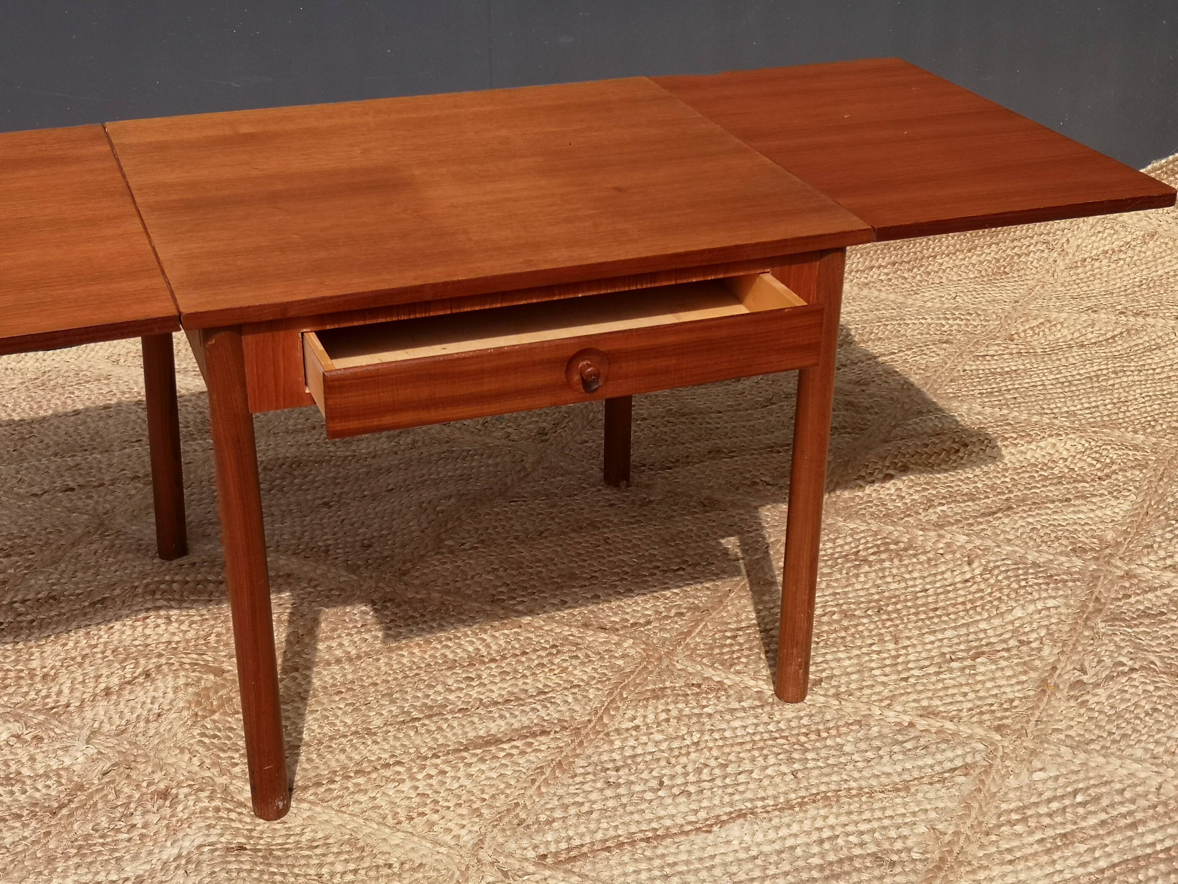 60s extension teak coffee table