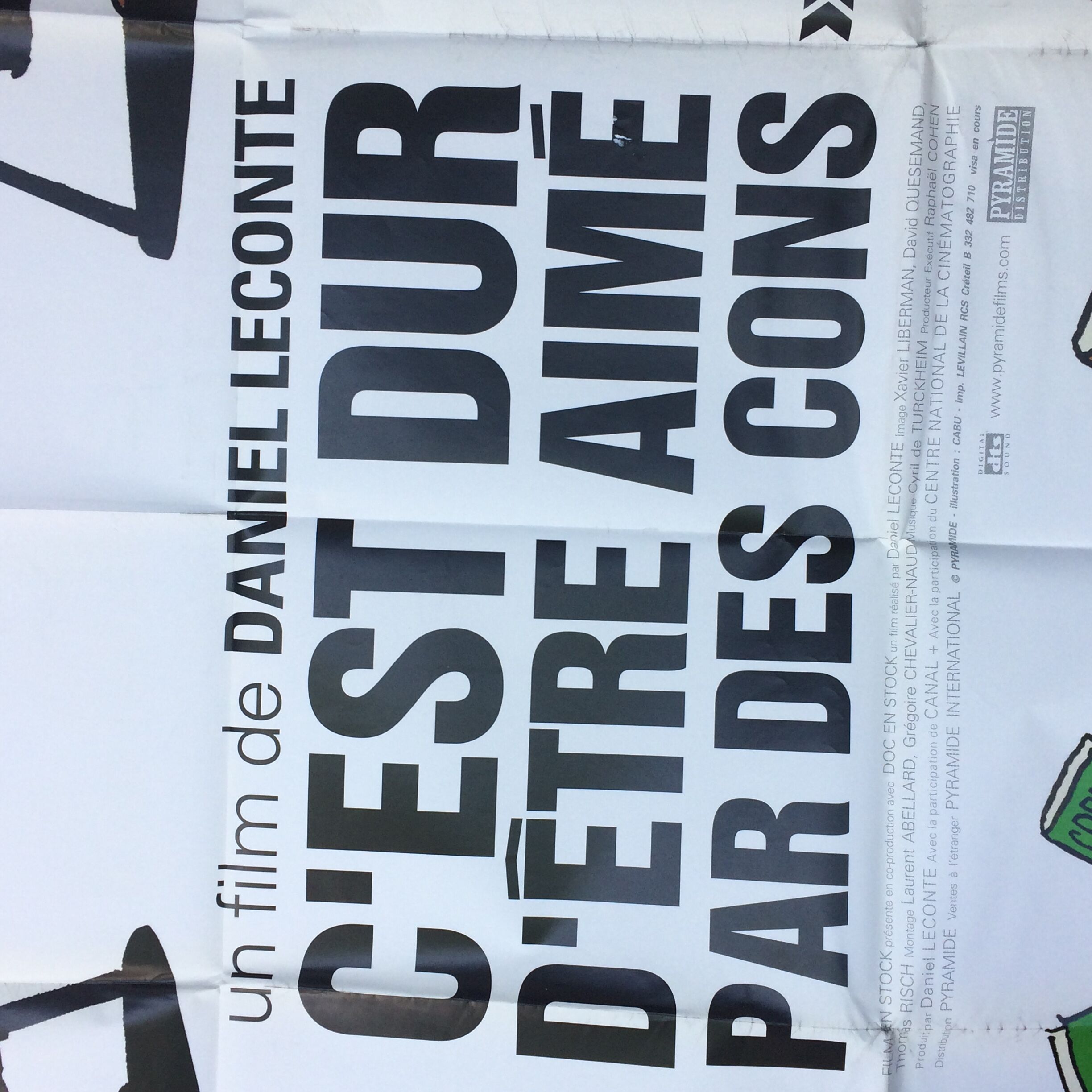 Cinema poster "it's hard to be loved by jerks"