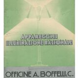 Brass table lamp by Officine A Boffelli Milano Italy 1935