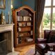 Gendarme hat library in solid oak, mid-20th century.