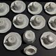 Série de dix tasses à café et sucrier en porcelaine Schirnding Bavaria XXème