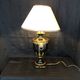 Large baluster lamp - Golden Lions and white and gilded ledleches - Hotel Paris