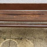 Solid wood school bench