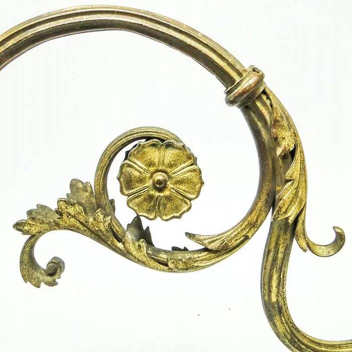 CVW Rococo Large French Wall Sconce Brown