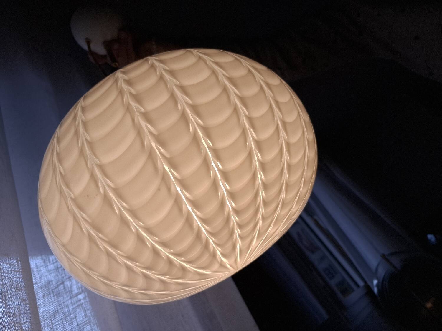Vintage 70'S pendant light by Fabbian for Mazzega, Italy