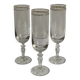 Crystal champagne flutes