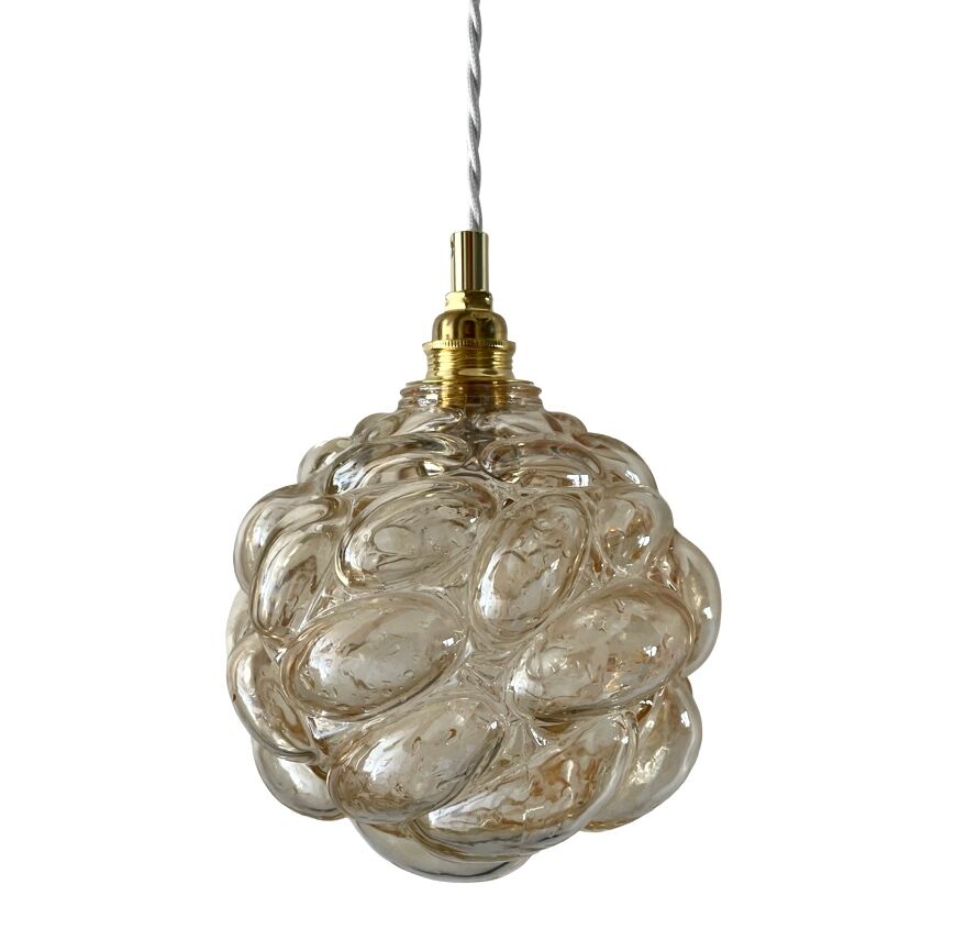 New electrified golden bubble glass pendant lamp