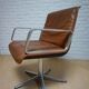 Program 2000 armchair in leather by Delta Design for Wilkhahn, 1960s.