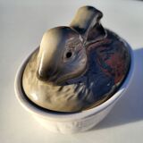 Grey rabbit pot by Devres