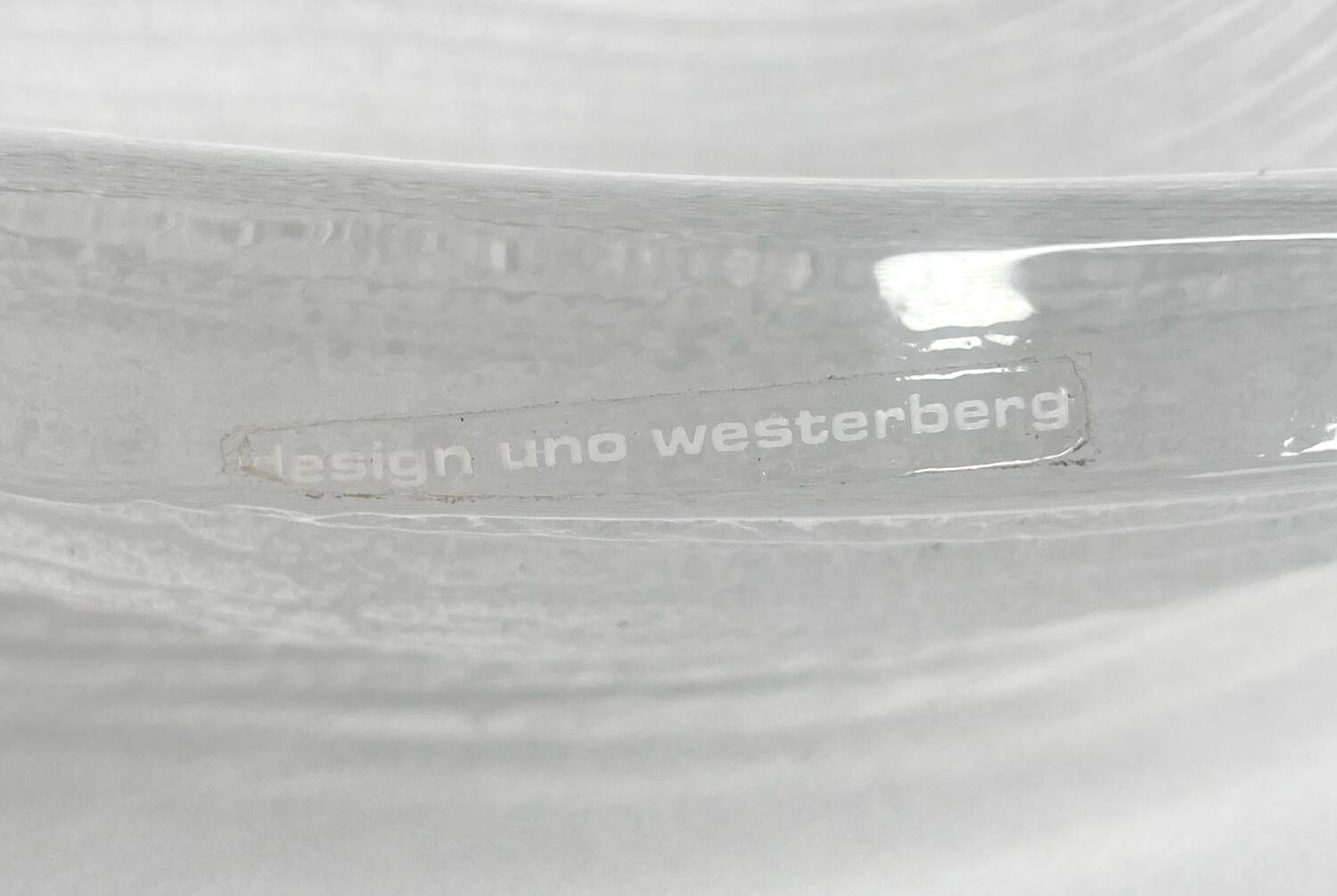 Empty glass pocket Uno Westerberg