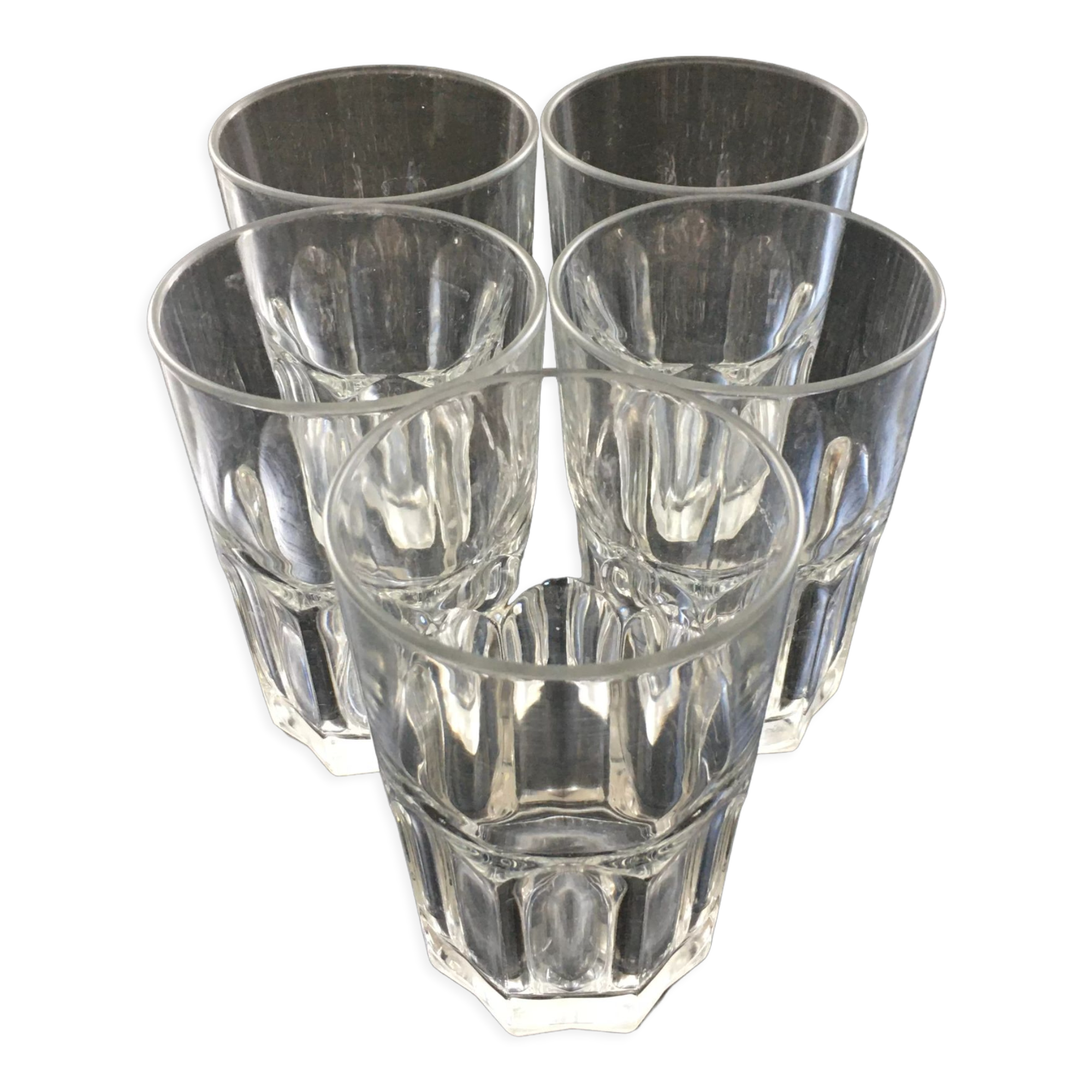 5 Habitat 80 beer glasses