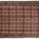 Vintage Turkish handmade rug 131x202 cm