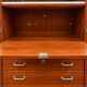 Vintage display cabinet from the 50s/60s in wood – tapered legs