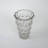 Crystal vase, Italian design, 1960s, manufactured in Italy