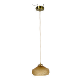 Vintage Art Deco Pendant Light – Molded Frosted Glass – 21 cm