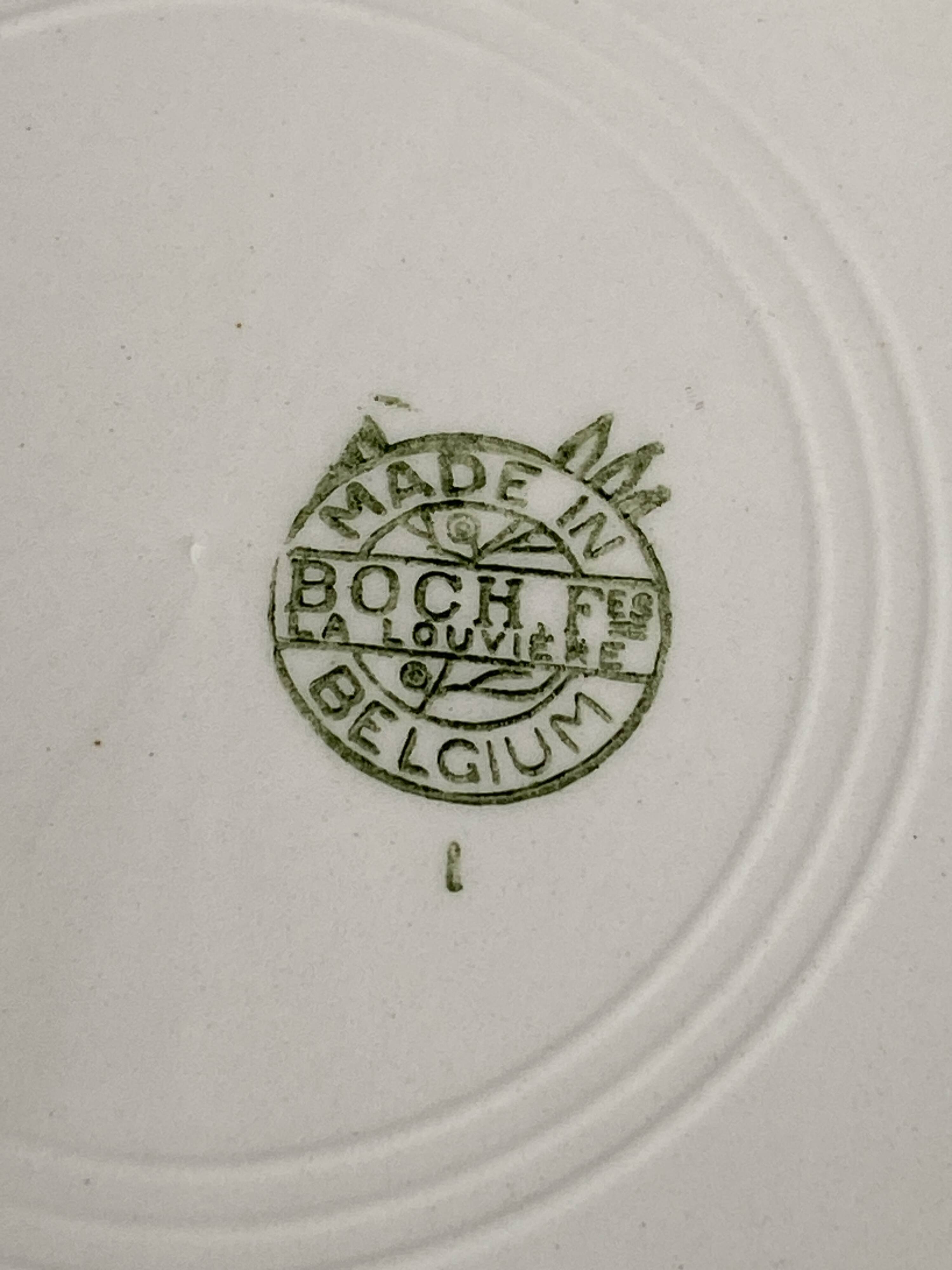 Set de 2 assiettes creuses Boch frères la louvière