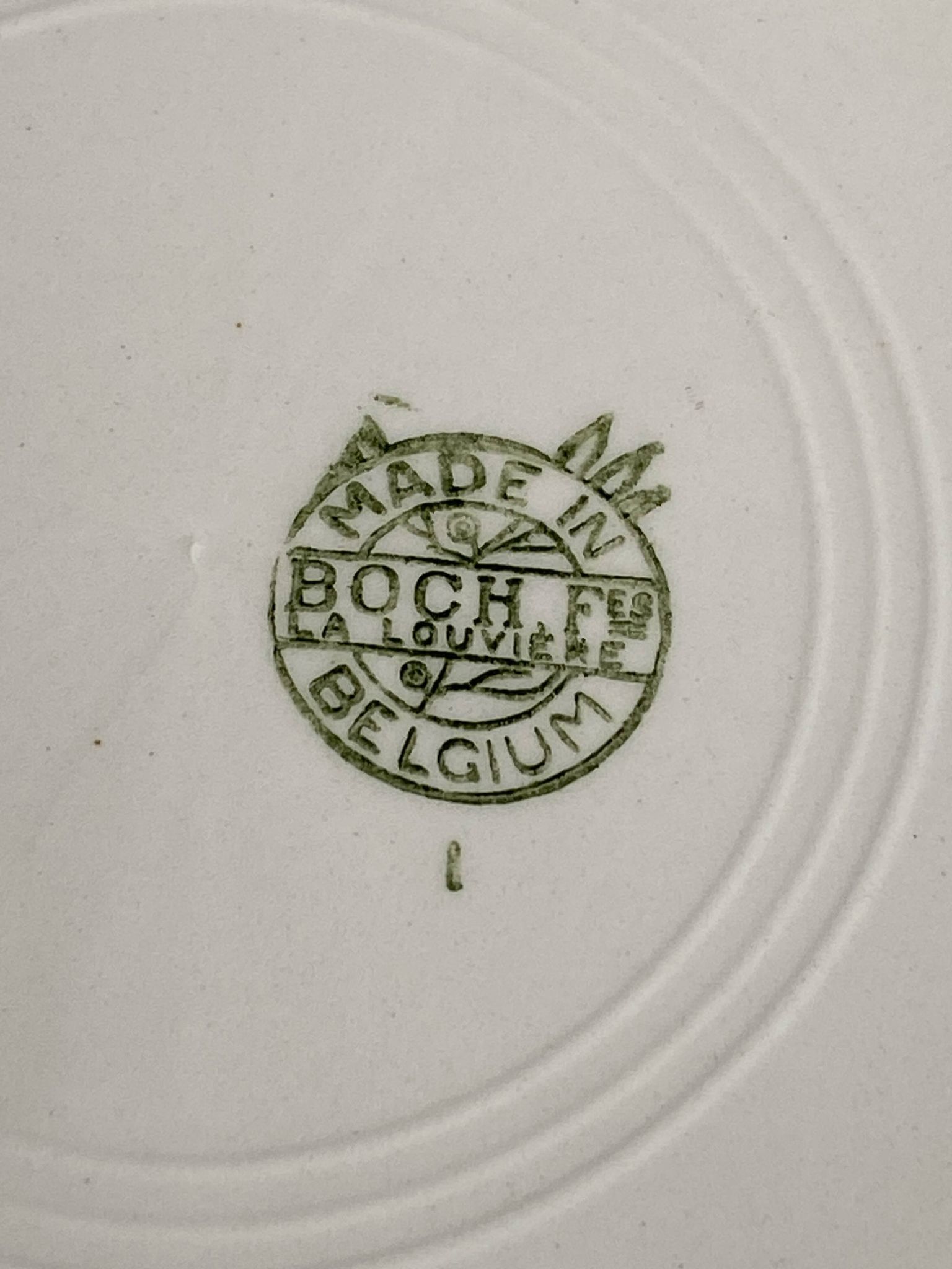 Set de 2 assiettes creuses Boch frères la louvière