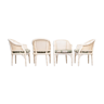 Faux Bamboo Chinese Chippendale Armchairs 1970s