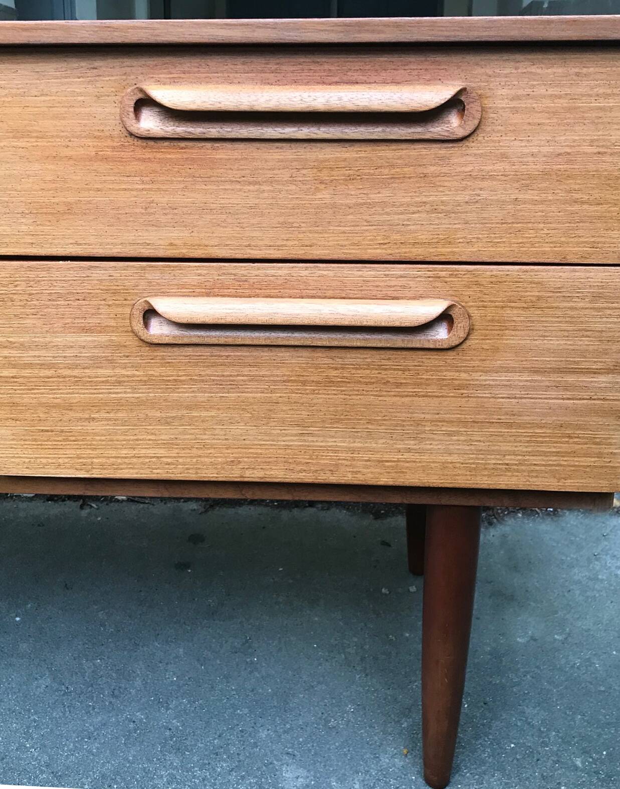Teak enfilade, Schreiber edition from the 1960s/70s.