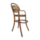 Children's high chair, curved beech and cannage 1960