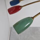 Lustre araignée en laiton XL, années 1950