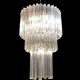 Italian murano glass prism chandelier