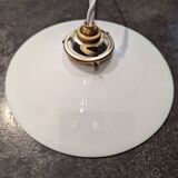 White opaline pendant light, 1930