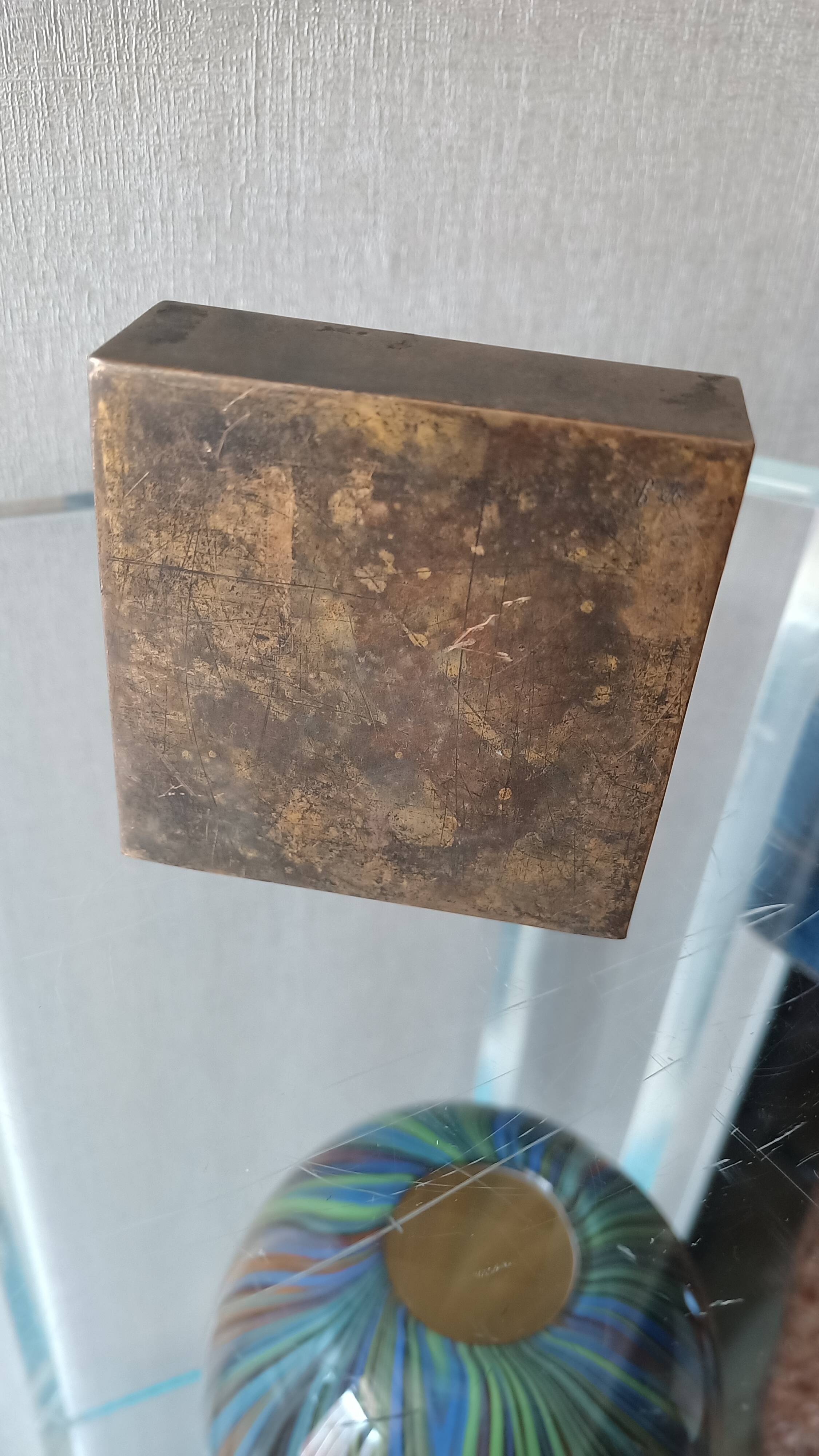 Monique Gerber paperweight bronze sculpture 70's