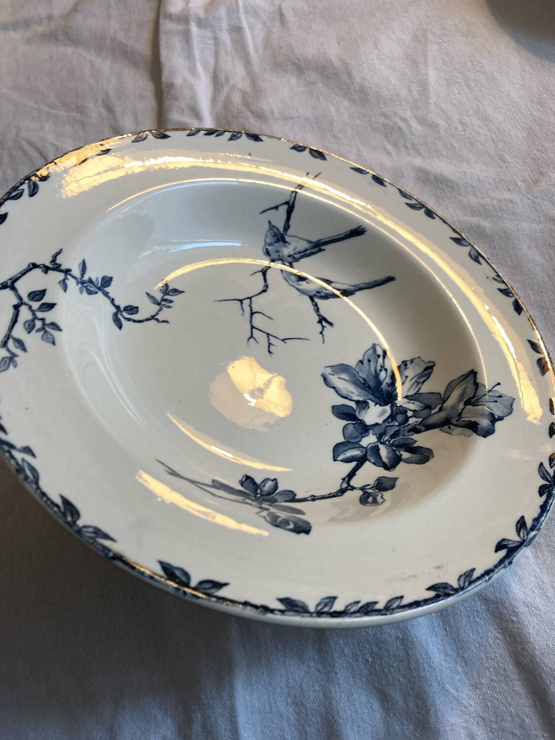 6 Spring Oxford ironstone soup plates