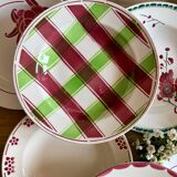 Set of 12 mismatched antique soup plates