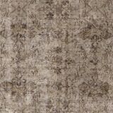 Vintage handmade turkish rug over-dyed in gray color