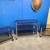 Ensemble console étagère et table basse Erard France vers 1970
