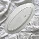 Oval fish dish in white ironstone Creil and Montereau late 19th century
