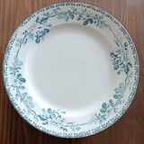 6 ironstone plates, Guadeloupe model