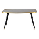Large vintage screen-printed coffee table