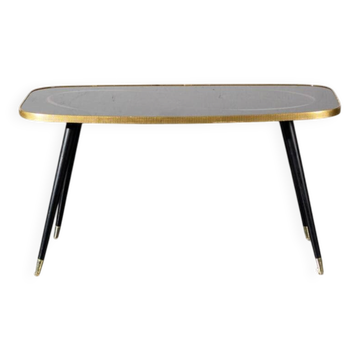 Large vintage screen-printed coffee table