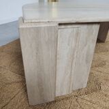 80s travertine coffee table
