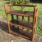 Rattan shelf