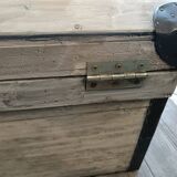 Restored old white cerused chest.